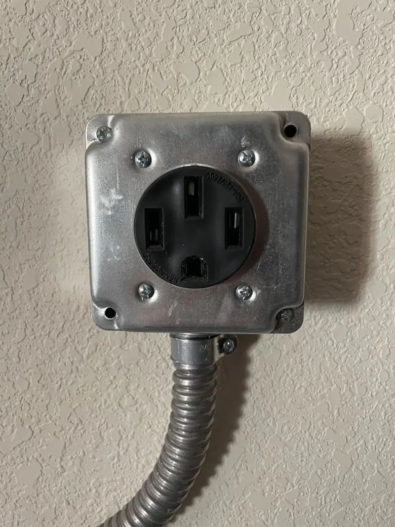 NEMA 14-50 outlet installed for Smart Home Electrical in Elk Plain